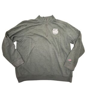 League Dartmouth College Quarter Zip Sweatshirt Mens XL Green Fleece Pullover